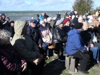 009 Paadipõgenike mälestuseks kuju avamine Puise ninal. Foto: Urmas Saard / Külauudised
