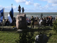 059 Paadipõgenike mälestuseks kuju avamine Puise ninal. Foto: Urmas Saard / Külauudised