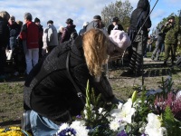 091 Paadipõgenike mälestuseks kuju avamine Puise ninal. Foto: Urmas Saard / Külauudised