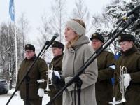Paikuse lipuväljaku avamisega tähistatav Eesti Vabariigi 105. aastapäev. Foto: Urmas Saard / Külauudised