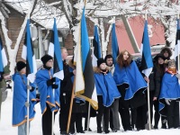 Paikuse lipuväljaku avamisega tähistatav Eesti Vabariigi 105. aastapäev. Foto: Urmas Saard / Külauudised