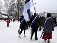 Paikuse lipuväljaku avamisega tähistatav Eesti Vabariigi 105. aastapäev. Foto: Urmas Saard / Külauudised
