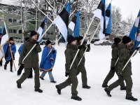 Paikuse lipuväljaku avamisega tähistatav Eesti Vabariigi 105. aastapäev. Foto: Urmas Saard / Külauudised