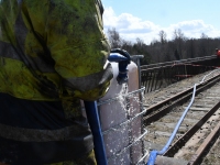 Papiniidu uue raudteesilla geotehnilised uuringud. Foto: Urmas Saard / Külauudised