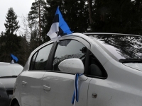 Pärnakad 20. märtsi autosõidul. Foto: Urmas Saard / Külauudised