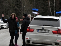 Pärnakad 20. märtsi autosõidul. Foto: Urmas Saard / Külauudised
