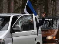 Pärnakad 20. märtsi autosõidul. Foto: Urmas Saard / Külauudised