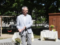 Pärnu haigla dementsussündroomiga inimestele suveaia avamine. Foto: Urmas Saard / Külauudised