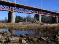 016 Pärnu jõgi Sindi silla kohal pärast paisu mahavõtmist. Foto: Urmas Saard