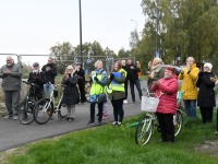 Pärnu Kammerkoor rahvusvahelisel muusikapäeval ehitusjärgus Pärnu autosilla juures. Foto: Urmas Saard / Külauudised