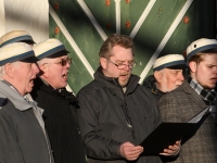 Pärnu Mihkel Lüdigi nimeline meeskoor laulab Tallinna värava juures kevadet tervitavaid laule. Foto: Urmas Saard / Külauudised