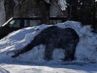 Pärnu Vallikääru aasale ehitatud lumelinnas. Foto: Urmas Saard / Külauudised