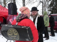 Pärnu Vallikääru aasale ehitatud lumelinnas. Foto: Urmas Saard / Külauudised