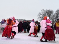 Pärnu Vallikääru aasale ehitatud lumelinnas. Foto: Urmas Saard / Külauudised