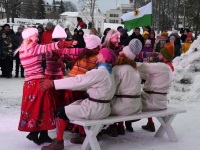 Pärnu Vallikääru aasale ehitatud lumelinnas. Foto: Urmas Saard / Külauudised