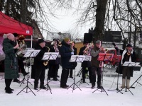 Pärnu Vallikääru aasale ehitatud lumelinnas. Foto: Urmas Saard / Külauudised