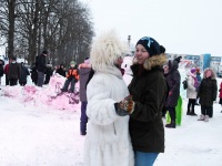 Pärnu Vallikääru aasale ehitatud lumelinnas. Foto: Urmas Saard / Külauudised