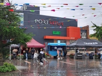 Port Arturi 150. sünnipäeva tähistamine Martensi väljakul. Foto: Urmas Saard /  Külauudised