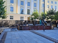 President Konstantin Pätsi monumendi püstitamiseks tehtavad ehitustööd ajaloolisel Uuel turul. Foto: Urmas Saard / Külauudised