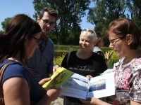 Raeküla Vanakooli keskuse esindusega Riias. Foto: Urmas Saard / Külauudised