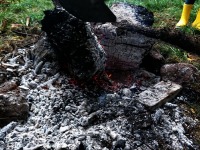Raeküla Vanakooli keskuse huvikooli loodusring sügisetuleku ootel. Foto: Ave Teeääre
