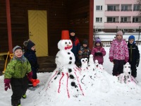 Rahvusvaheline lumememme päev Sindi lasteaias. Foto: Urmas Saard / Külauudised