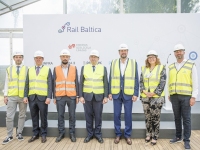 Rail Balticu raudteejaama ja sellega seotud infrastruktuuri ehitusprotsesside alguse avamistseremoonia Riias. Foto: RB Rail AS