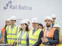 Rail Balticu raudteejaama ja sellega seotud infrastruktuuri ehitusprotsesside alguse avamistseremoonia Riias. Foto: RB Rail AS