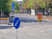 Rekonstrueeritud tänvalõigul Pärnu kesklinnas. Foto: Urmas Saard / Külauudised