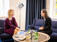 Renoveeritud Eesti saatkonnahoone Helsingis, avamise päeval. Foto: Jürgen Randma