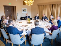 Renoveeritud Eesti saatkonnahoone Helsingis, avamise päeval. Foto: Jürgen Randma