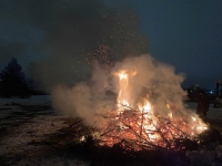 Saku valla ühisel kuuskede põletamisel. Foto: Kadi Arnik