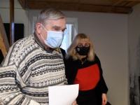 Sindi gümnaasiumis valmib Tartu rahu 101. aastapäeva tähistav videosalvestus. Foto: Urmas Saard / Külauudised