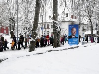 Sindi lasteaed Eesti Vabariigi 105. aastapäeva tähistamas. Foto: Urmas Saard / Külauudised