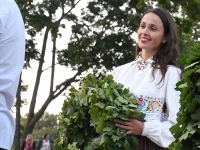 Külli Šorin Vaba Rahva Laulul Pärnus. Foto: Urmas Saard / Kulauudised