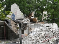 010 Sindis, Pärnu mnt 26 hoone lammutamine. Foto: Urmas Saard