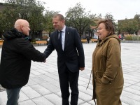 Taasiseseisvusepäeva hommikul Iseseisvuse väljakul. Foto: Urmas Saard / Külauudised