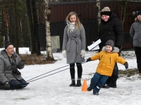 Talvine perepäev Raekülas. Foto: Urmas Saard / Külauudised