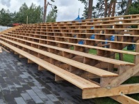 Tammemäe lauluväljakul valmistumine Vaba Rahva Lauluks. Foto: Marika Kannisto 