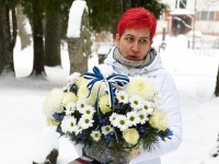 Pipi-Liis Siemann, Tartu rahu 101. aastapäeva mälestushetk Türi kesklinna kalmistul. Foto: Urmas Saard / Külauudised