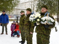 Tartu rahu 101. aastapäeva mälestushetk Türi kesklinna kalmistul. Foto: Urmas Saard / Külauudised