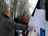 Piia Karro-Selg. Tartu rahu 102. aastapäeva tähistamine Sindis. Foto: Urmas Saard / Külauudised