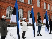 Tartu rahu 102. aastapäeva tähistamine Sindis. Foto: Urmas Saard / Külauudised