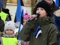 Tartu rahu 102. aastapäeva tähistamine Sindis. Foto: Urmas Saard / Külauudised