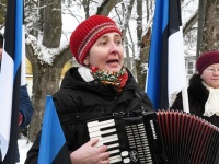 Tartu rahu 102. aastapäeva tähistamine Sindis. Foto: Urmas Saard / Külauudised
