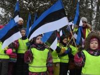 Tartu rahu 102. aastapäeva tähistamine Sindis. Foto: Urmas Saard / Külauudised