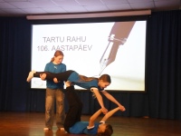 Tartu rahu 106. aastapäeva tähistamine Sindi Gümnaasiumis. Foto: Urmas Saard / Külauudised