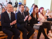 Tartu rahu 106. aastapäeva tähistamine Sindi Gümnaasiumis. Foto: Urmas Saard / Külauudised