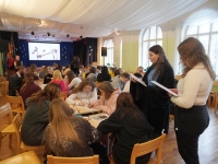 Tartu rahulepingu 105. aastapäeva tähistamine Sindi gümnaasiumis. Foto: Antti Riiet