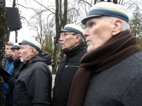 Tartu rahulepingu sõlmimise 105. aastapäeva tähistataval mälestustseremoonial Pärnu Alevi kalmistul. Foto: Urmas Saard / Külauudised
